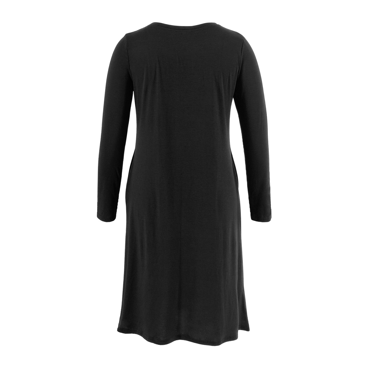 Maternity wear with Christmas hat and deer head print pocket dress-041