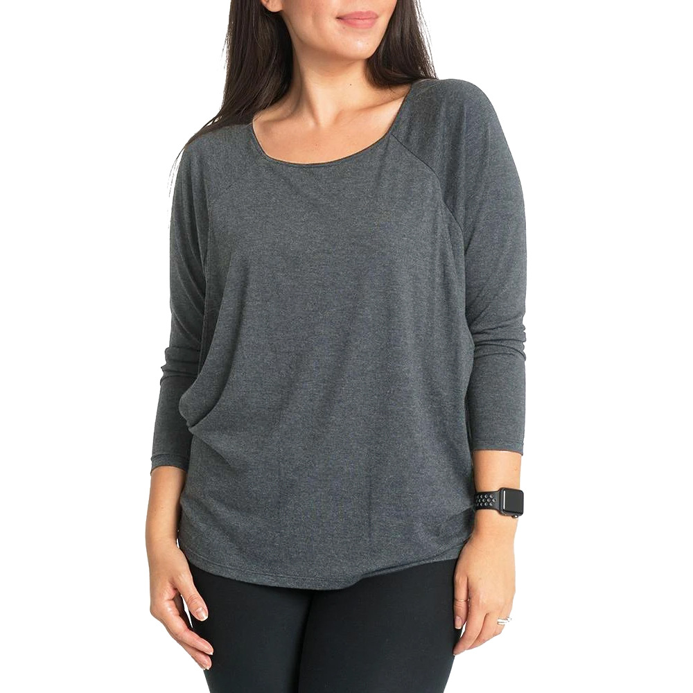 Maternity Tops Fashion Round Neck Raglan Nursing T-Shirt-053