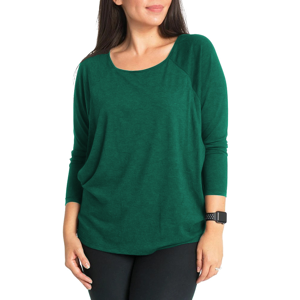 Maternity Tops Fashion Round Neck Raglan Nursing T-Shirt-053